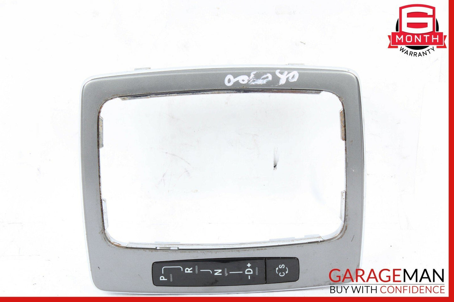 08-14 Mercedes C300 GLK350 E350 Center Console Shift Shifter Bezel Trim Silver