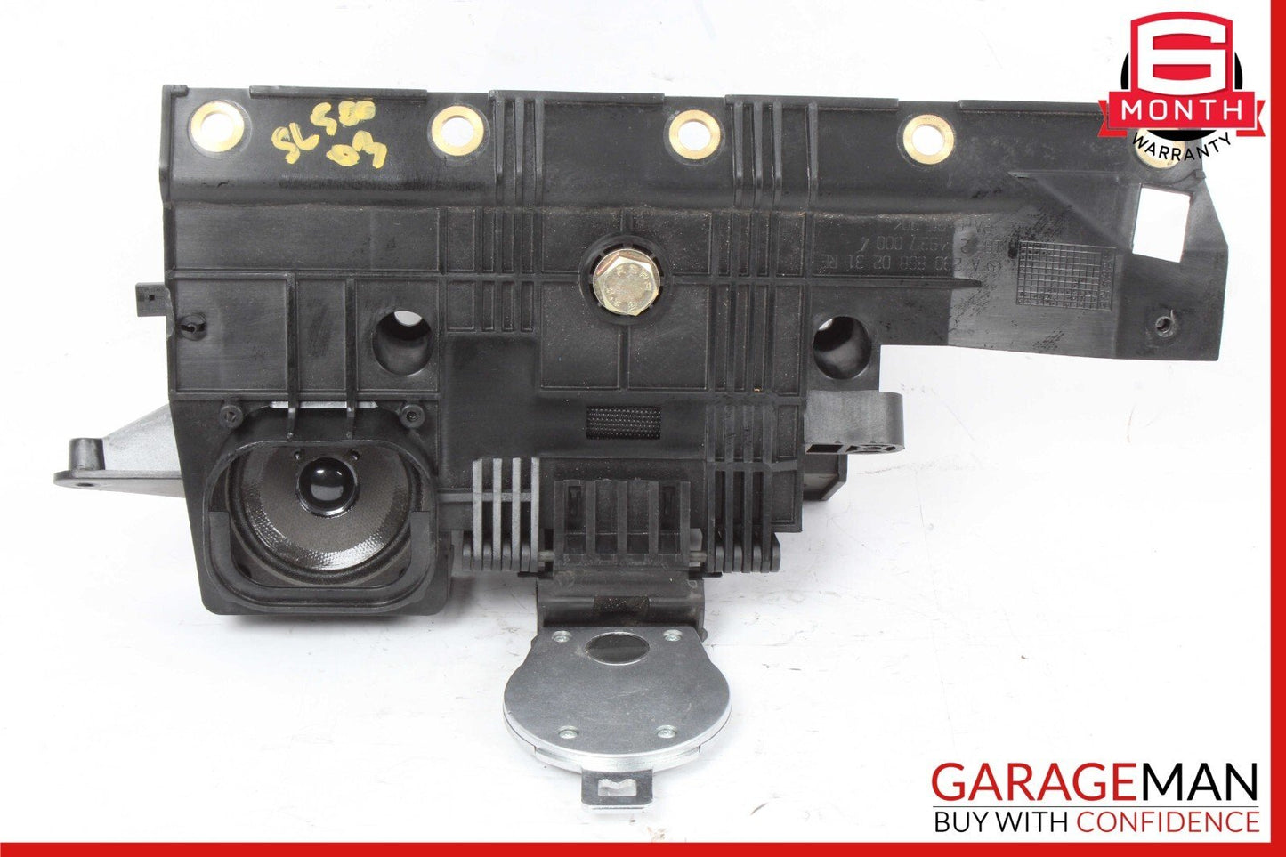 03-08 Mercedes R230 SL500 Rear Left Seat Belt Retractor Luggage w/ Speaker OEM