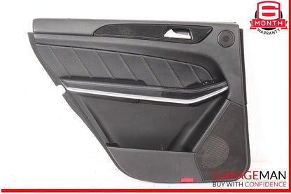 13-16 Mercedes X166 GL550 GL350 Interior Door Panel Rear Left Side Black OEM
