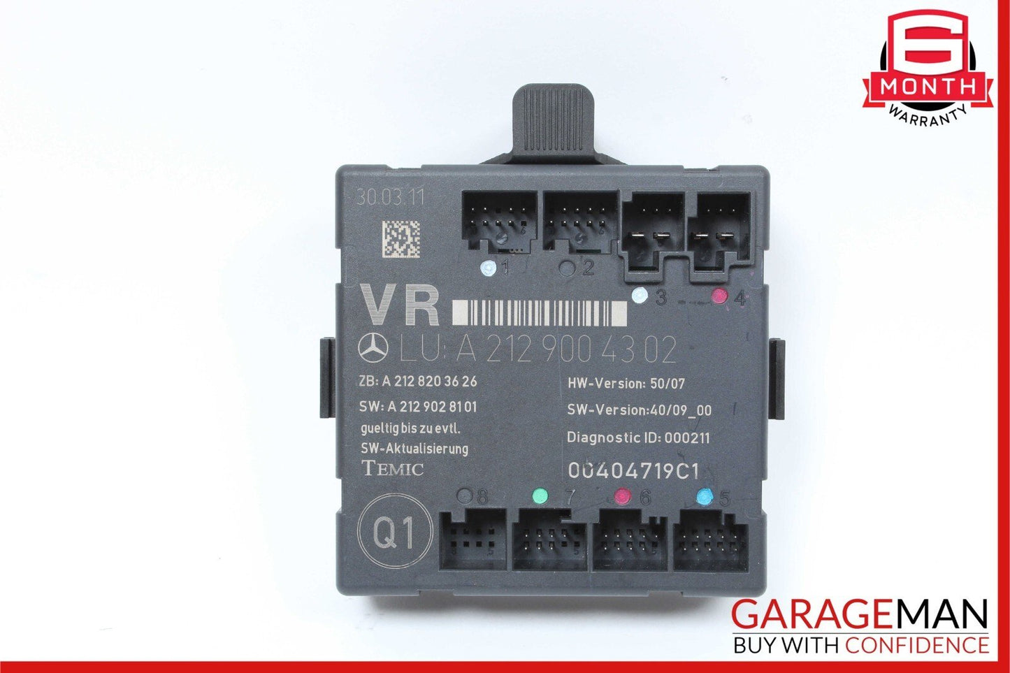 08-18 Mercedes W212 E350 C250 CLS550 Front Right Side Door Control Module Unit