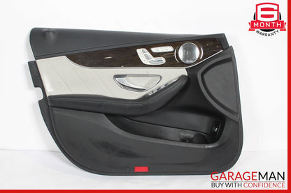 15-20 Mercedes W205 C400 C350e Front Left Interior Door Panel Trim Cover Assy