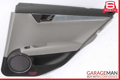 08-14 Mercedes W204 C250 C300 Sedan Rear Right Side Interior Door Panel Grey