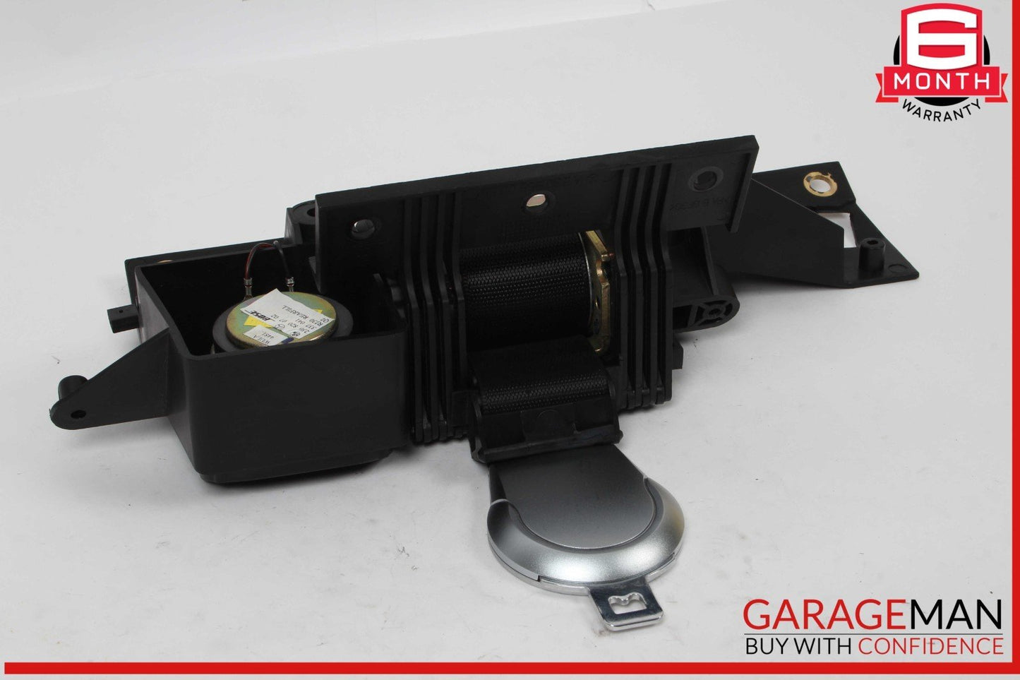 03-08 Mercedes R230 SL500 Rear Left Seat Belt Retractor Luggage w/ Speaker OEM