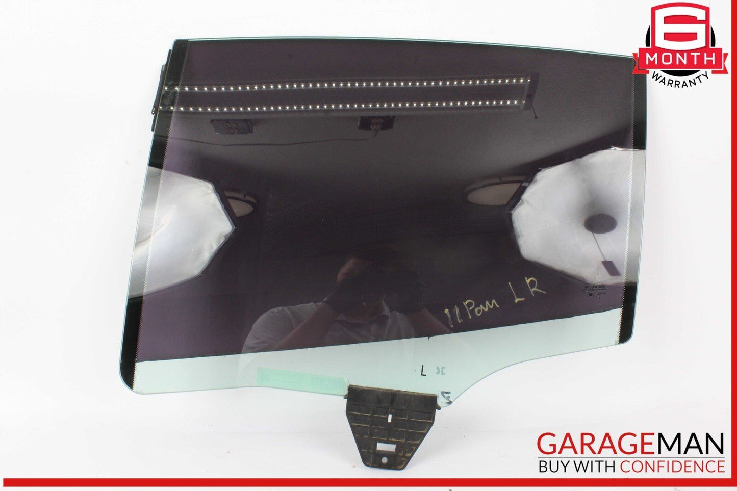 10-16 Porsche Panamera 970 Rear Left Driver Side Door Window Glass OEM