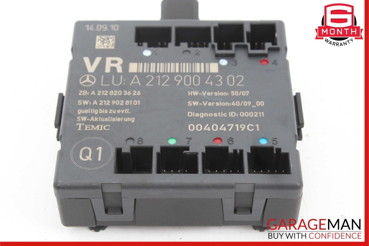 08-18 Mercedes CLS400 E550 C250 C300 Front Right Side Door Control Module Unit