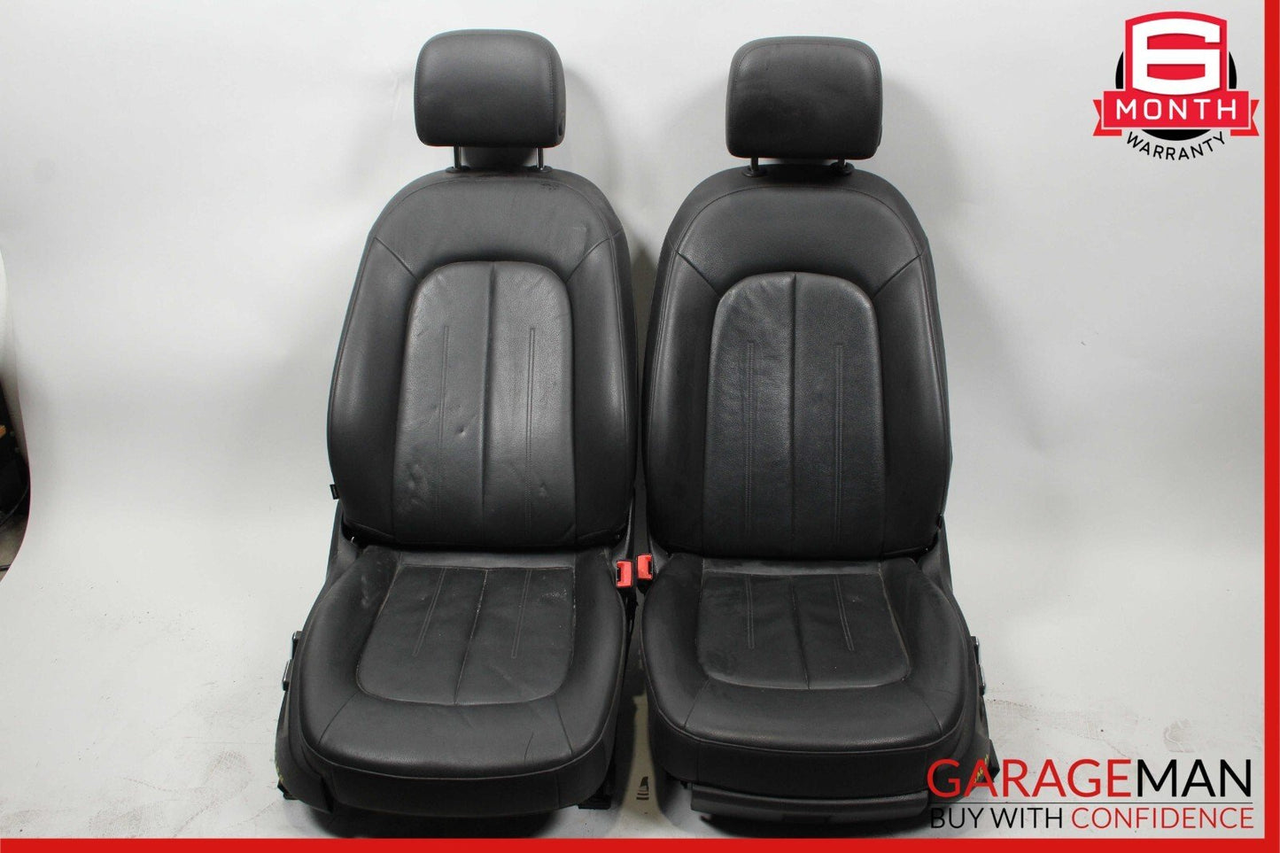 12-18 Audi A6 Front Right & Left Complete Seat Set of 2 Pc Black OEM