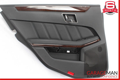 10-13 Mercedes W212 E350 E550 Rear Left Interior Door Panel Cover Black