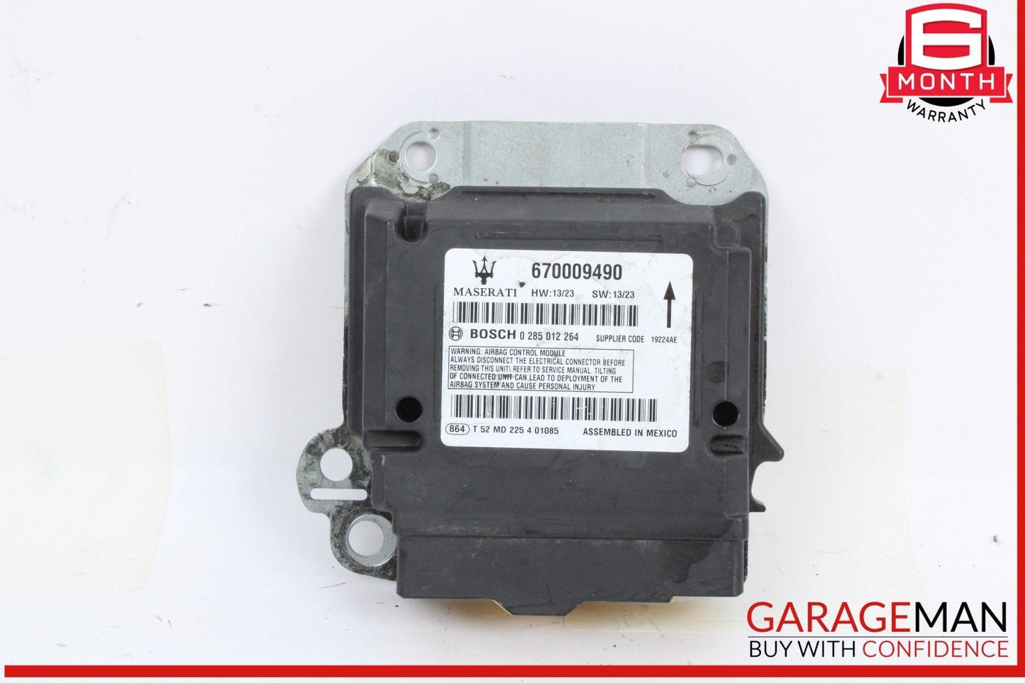 14-17 Maserati Quattroporte S Restraint Sensor Control Module Unit 670009490 OEM