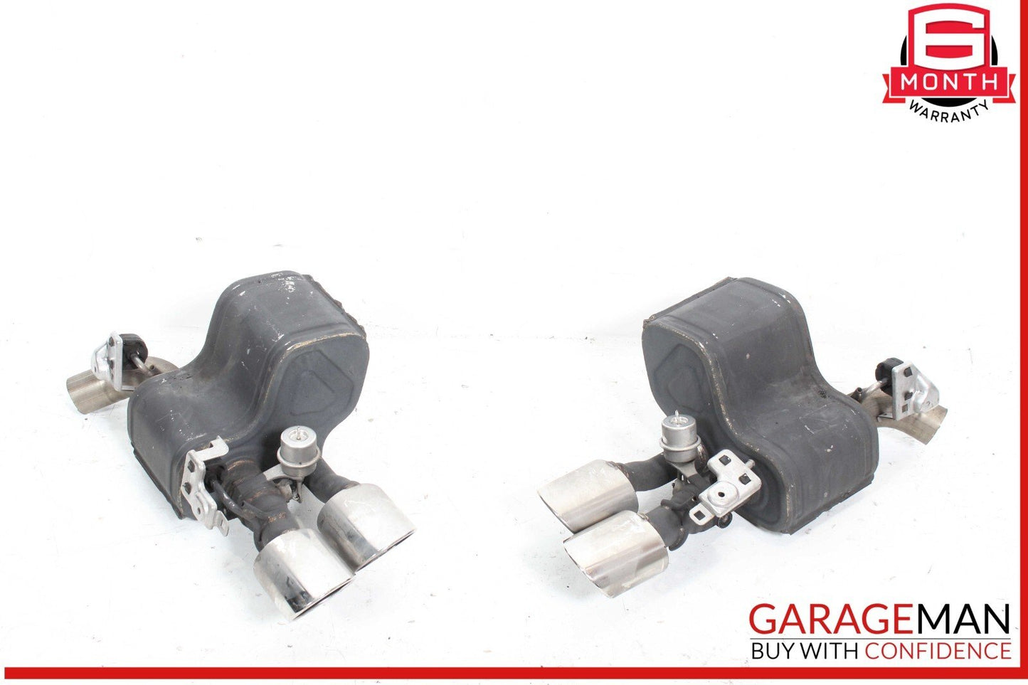 14-17 Maserati Quattroporte SQ4 Rear Right & Left Exhaust Muffler Dual Tip OEM