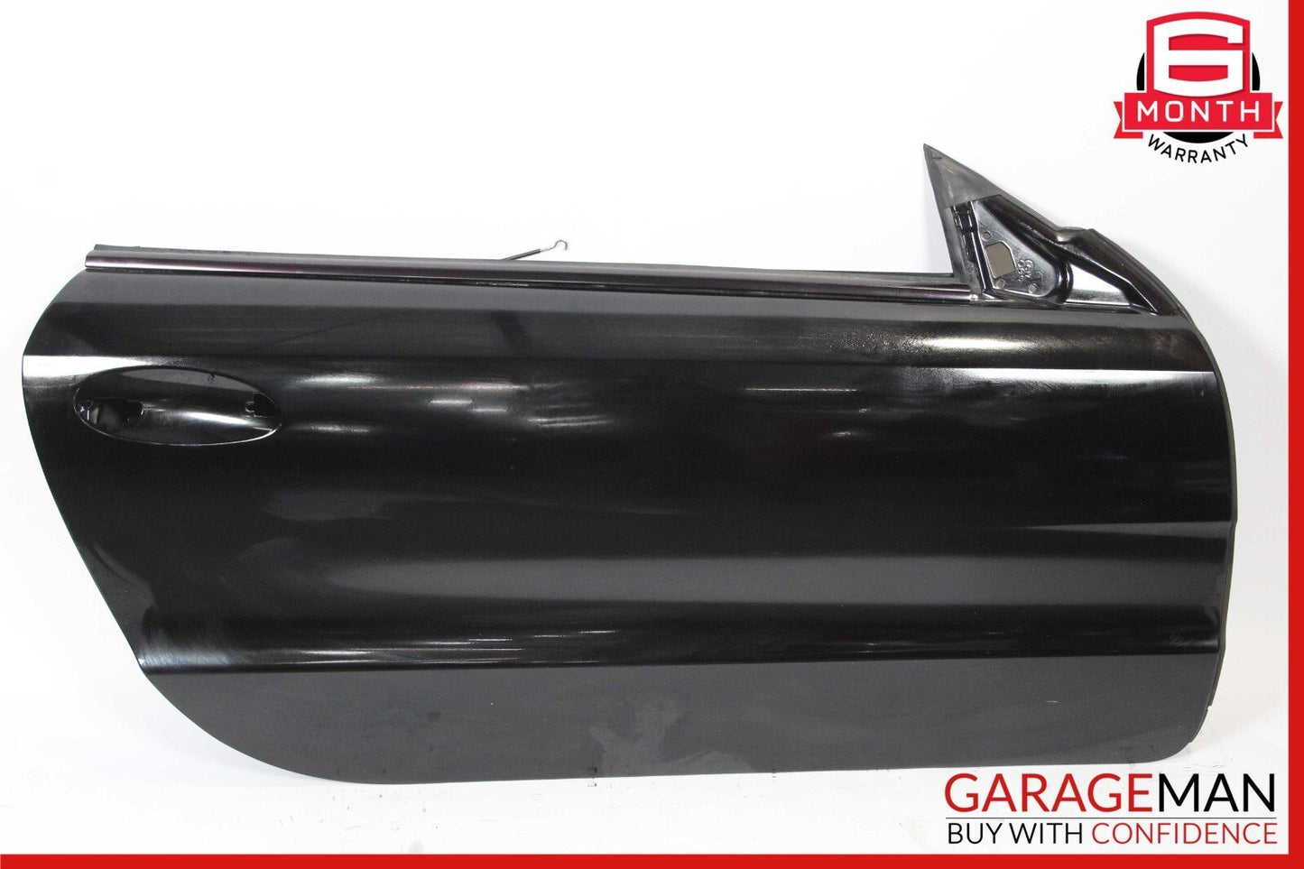 03-12 Mercedes R230 SL550 Front Right Side Exterior Door Shell Frame Panel Black