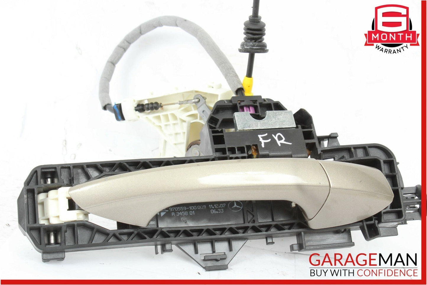 08-11 Mercedes W204 C300 Front Right Exterior Door Handle w/ Door Actuator Beige