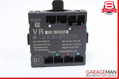 08-18 Mercedes GLK350 C350 C250 E400 Front Right Side Door Control Module Unit