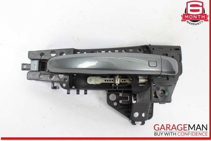 14-17 Audi SQ5 Rear Left Driver Side Exterior Door Handle Gray OEM