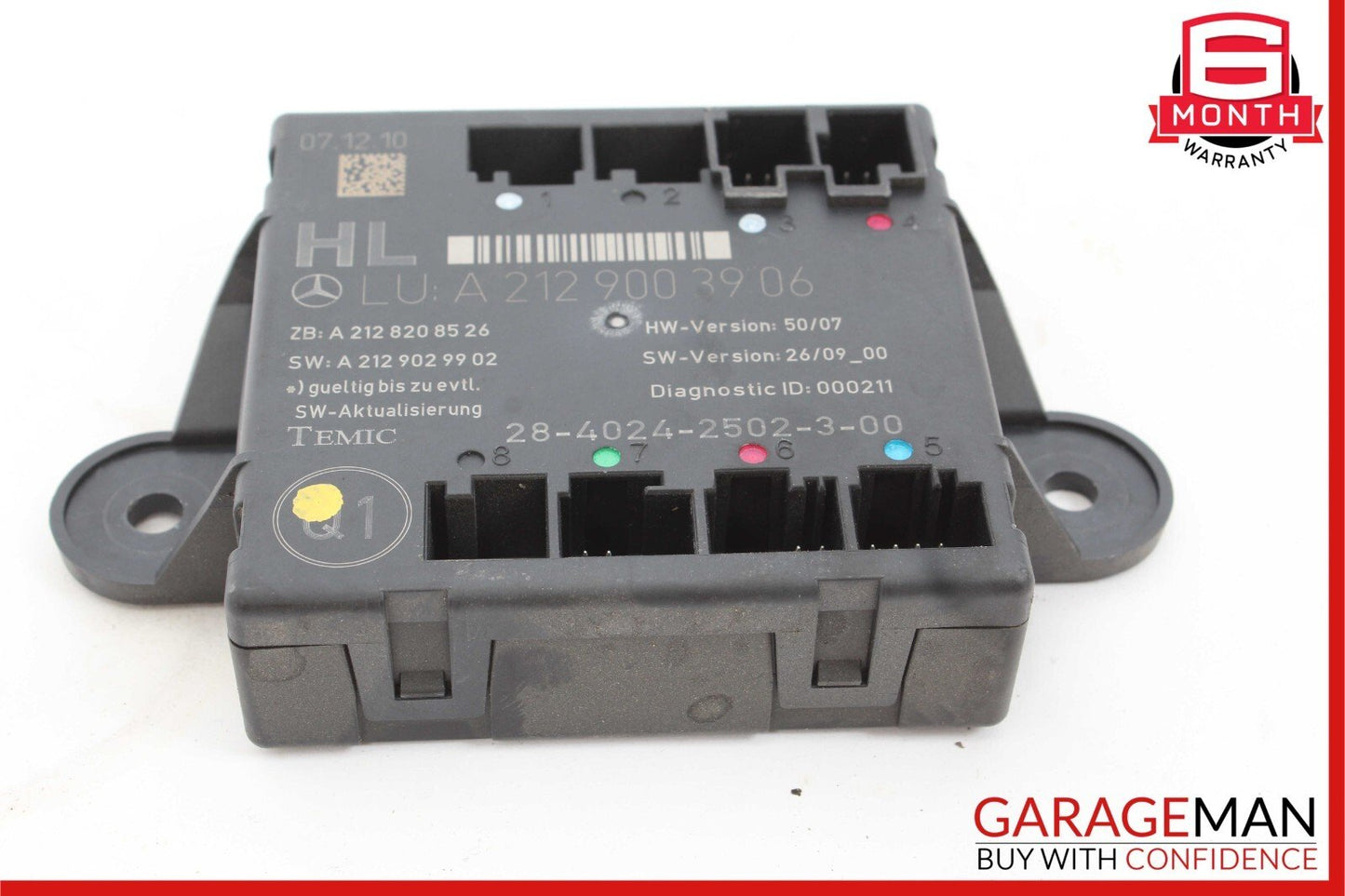 08-18 Mercedes W212 E350 C300 CLS550 Rear Left Side Door Control Module OEM