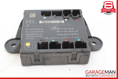 08-18 Mercedes W212 E350 C300 CLS550 Rear Left Side Door Control Module OEM