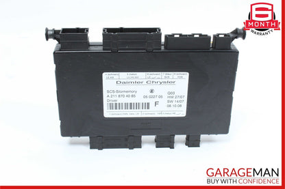 03-12 Mercedes S550 GL350 SLK350 GL550 Seat Control Module Front Left Side OEM