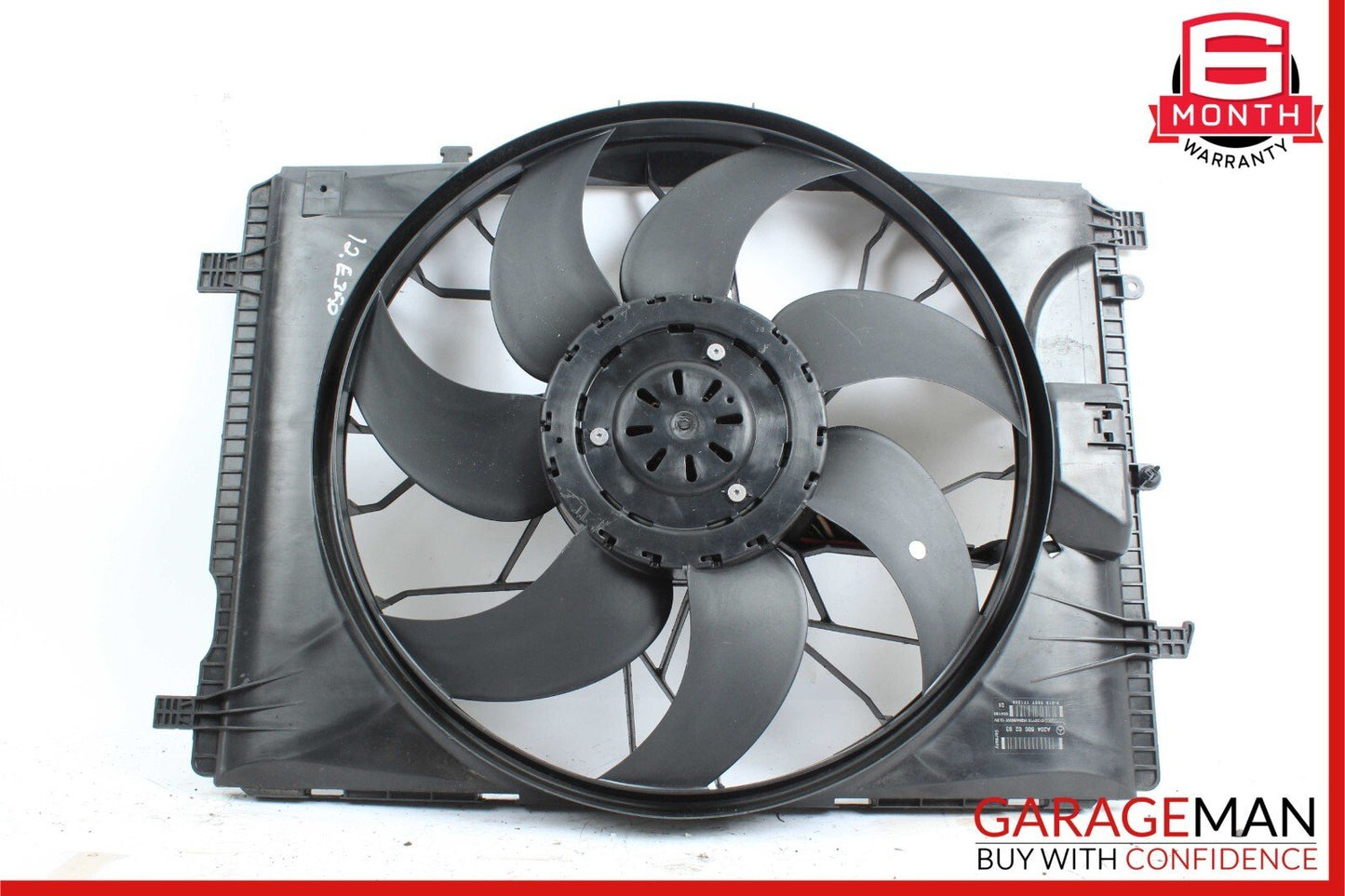 08-14 Mercedes W212 E350 C250 C300 Engine Radiator Cooling Fan Motor Assembly