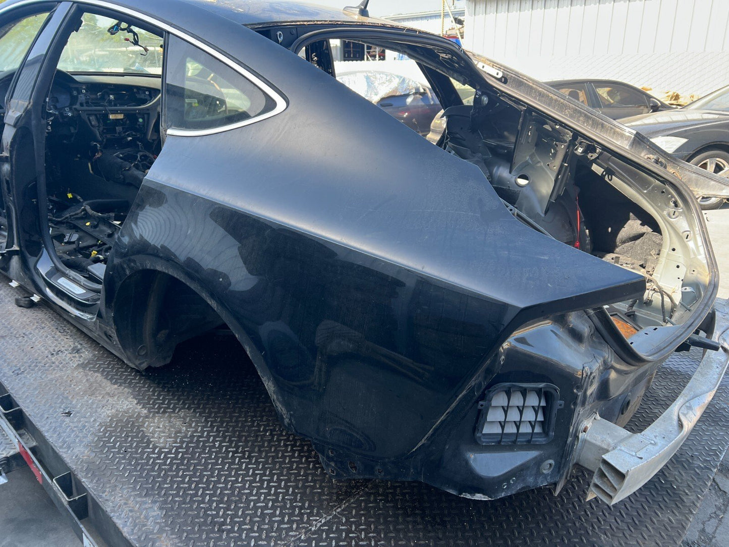 2012-2017 AUDI A7 LEFT DRIVER REAR QUARTER PANEL BODY CUT STRUCTURE OEM