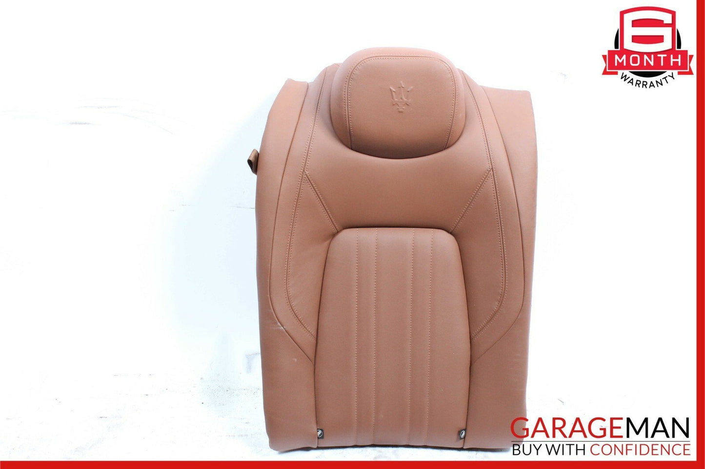 14-17 Maserati Ghibli Rear Right Top Upper Seat Cushion Leather Brown