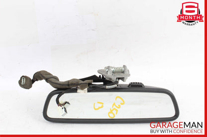 08-14 Mercedes W204 C250 C300 C63 AMG Top Upper Rear View Mirror Assembly Black