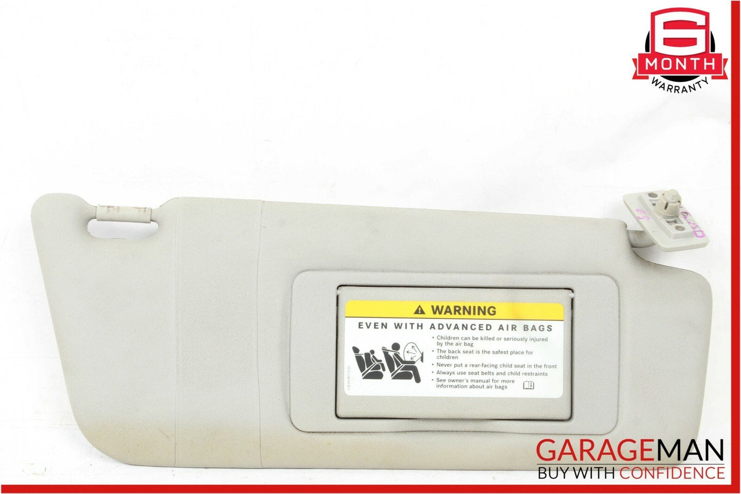 03-09 Mercedes W209 CLK350 CLK500 Front Right Side Windshield Sunvisor Sun Visor