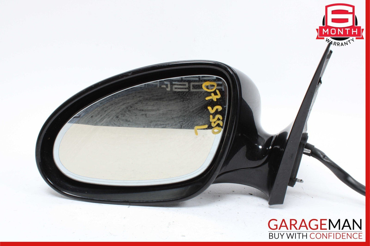 07-09 Mercedes W221 S550 Front Left Side Mirror Rear View Door Black OEM