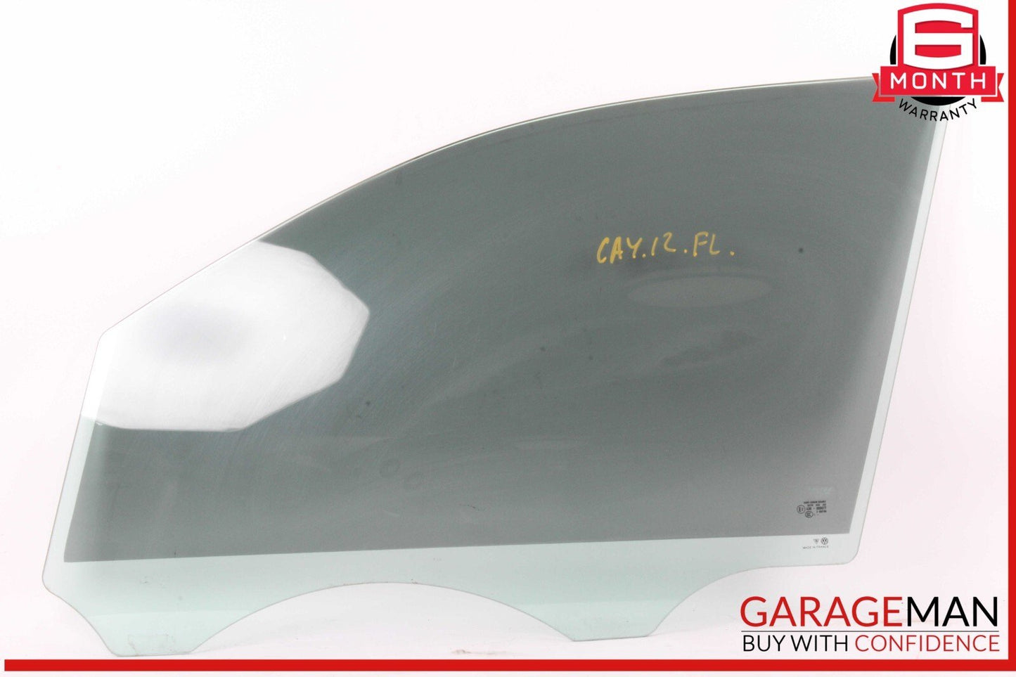 11-18 Porsche Cayenne 958 S Front Left Driver Side Door Window Glass OEM