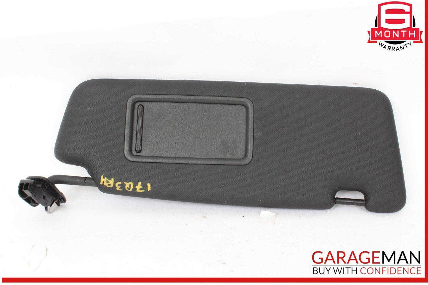 15-18 Audi Q3 Front Right Passenger Side Sun Visor Sunvisor Black 8K0857552 OEM