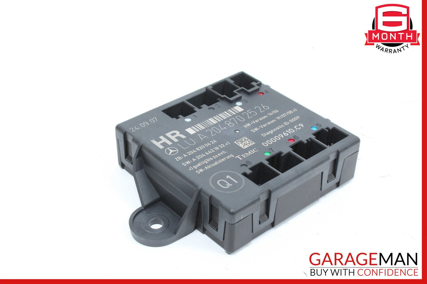 08-18 Mercedes W204 C300 E400 Front Left Side Door Control Module OEM