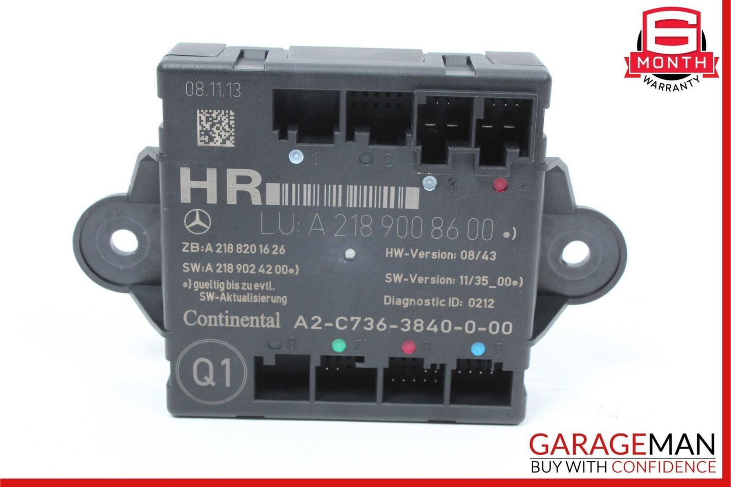 08-18 Mercedes E350 CLS550 CLS400 C300 Rear Right Side Door Control Module Unit