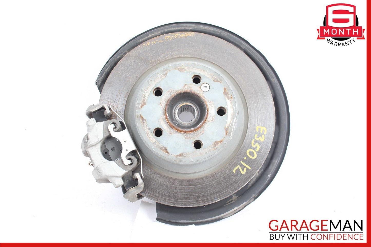 10-18 Mercedes W212 E350 Rear Right Side Spindle Knuckle Hub w/ Rotor Disc OEM