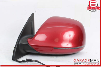 07-09 Audi Q7 Front Left Driver Side Door Rear View Mirror Red 4L1857409S OEM