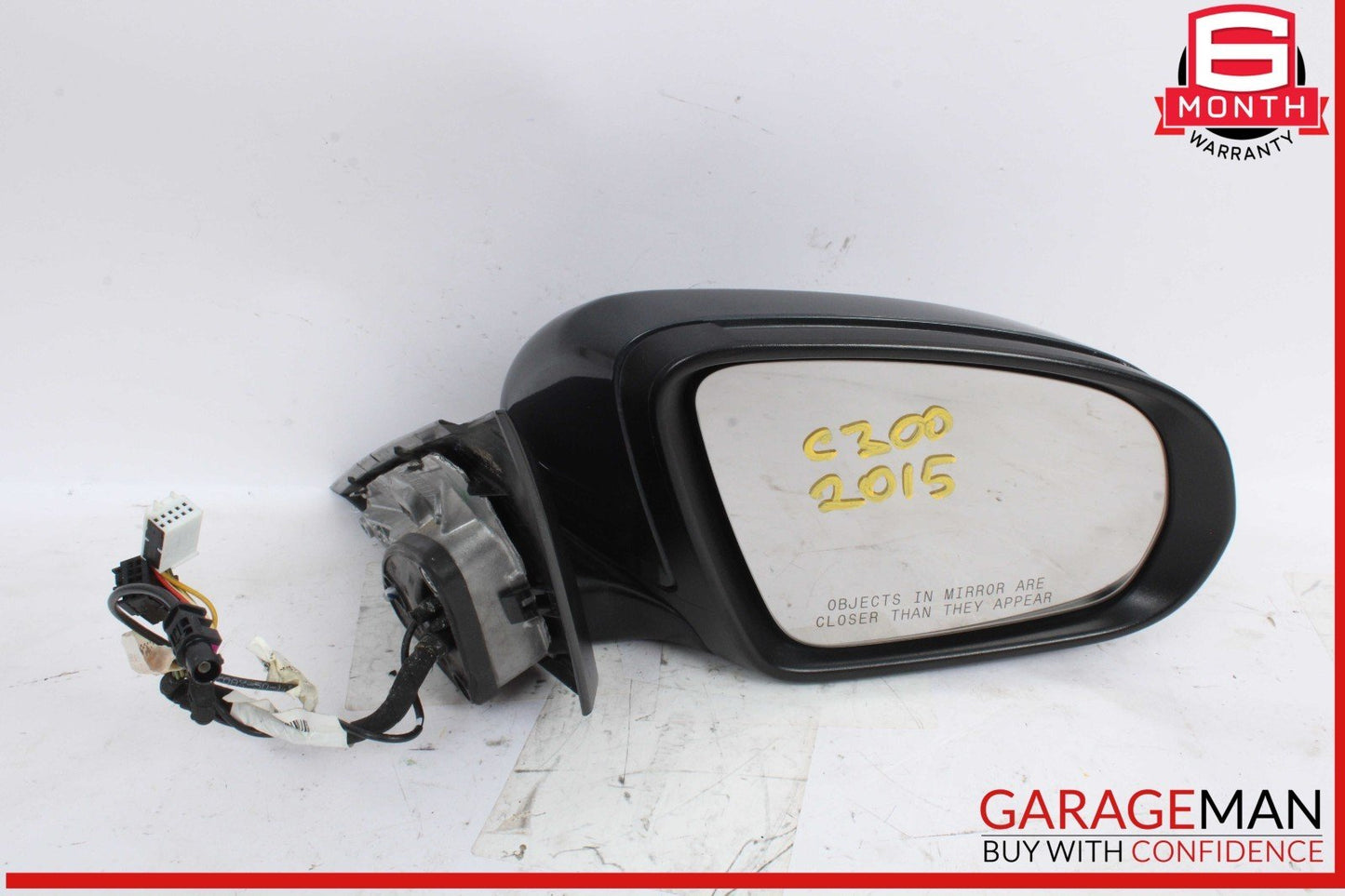 15-20 Mercedes W205 C300 Front Right Side Door Rear View Mirror w/ Blind Spot