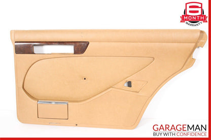 86-91 Mercedes W126 560SEL Rear Right Side Interior Door Trim Panel Cover OEM