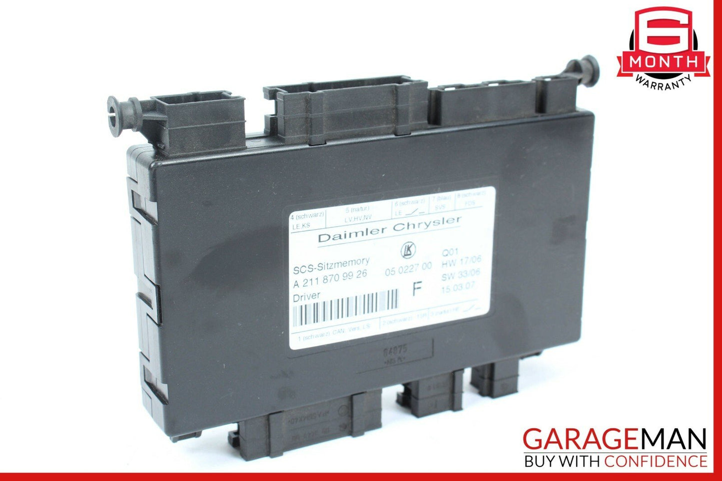 03-12 Mercedes W211 E350 SLK280 GL550 E320 Seat Control Module Right Side OEM