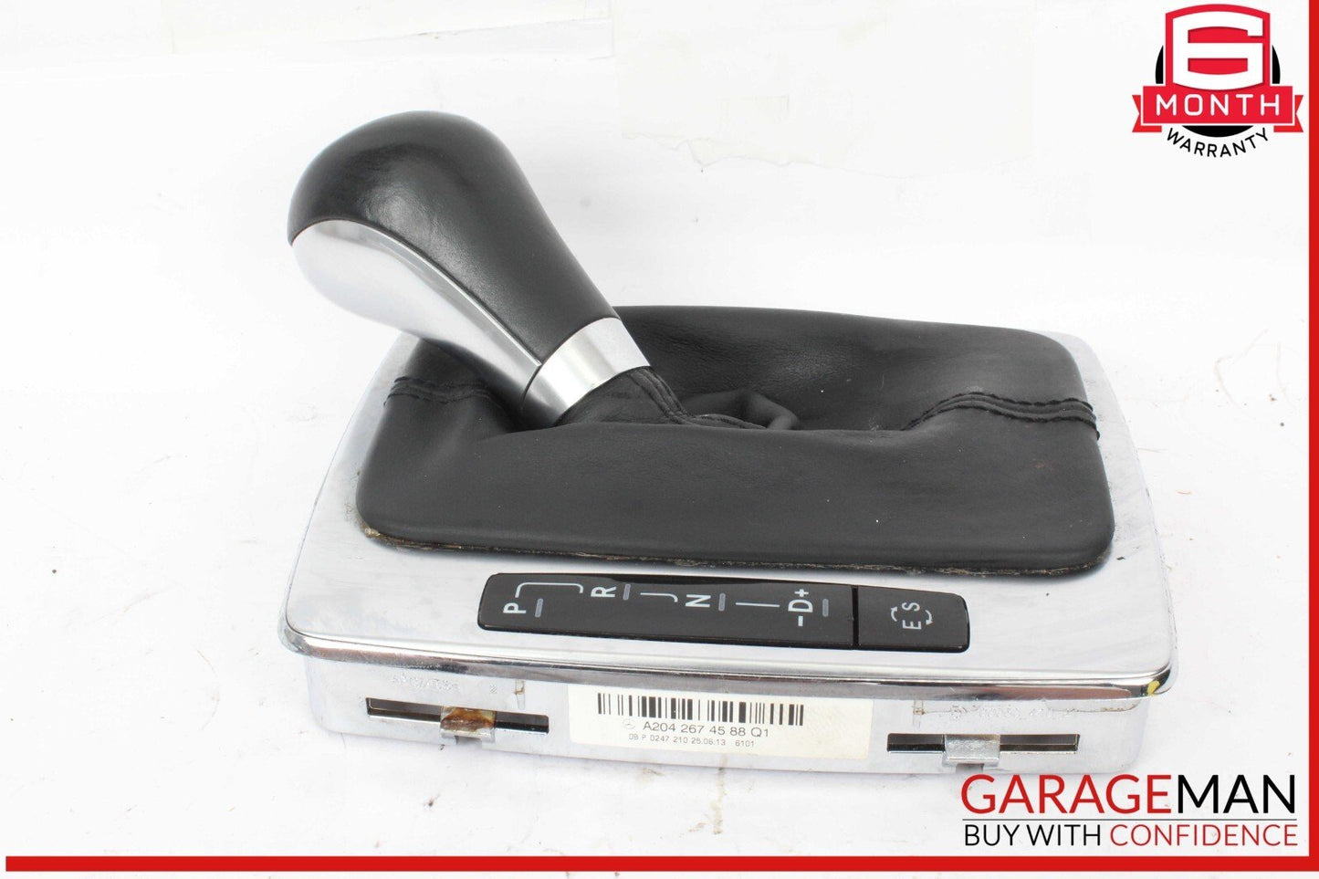12-14 Mercedes W204 C250 Gear Shift Selector Indicator Knob Boot Assembly OEM