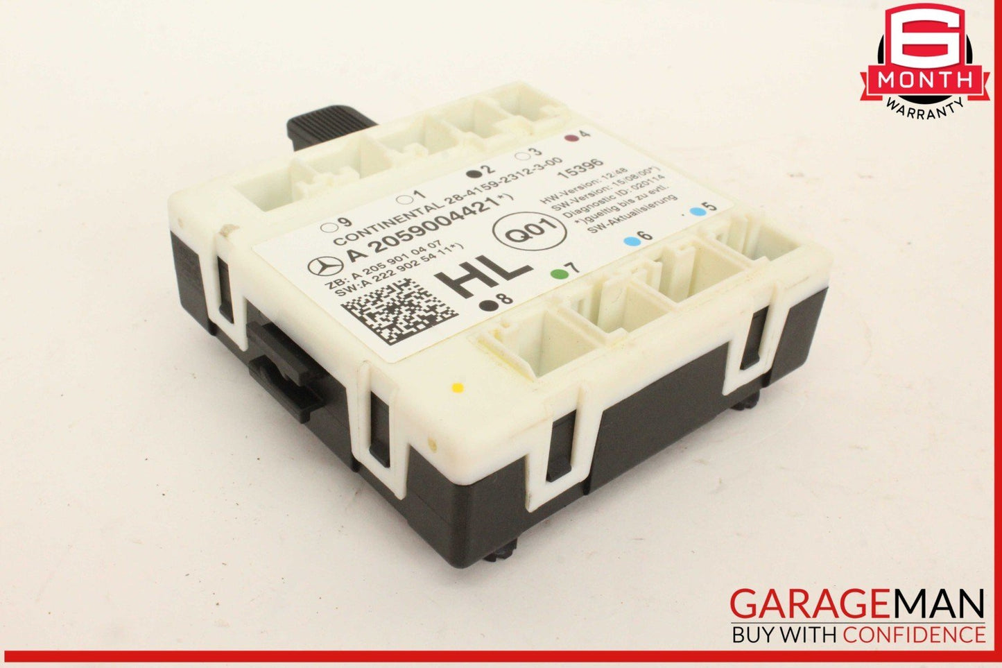 15-20 Mercedes W205 C300 Rear Left Driver Side Door Control Module Unit OEM