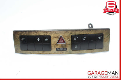 05-07 Mercedes W203 C230 C55 AMG Dash Control Switch Panel Bezel Trim Walnut