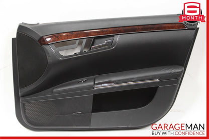 10-13 Mercedes W221 S500 Front Right Side Interior Door Trim Panel Cover Black