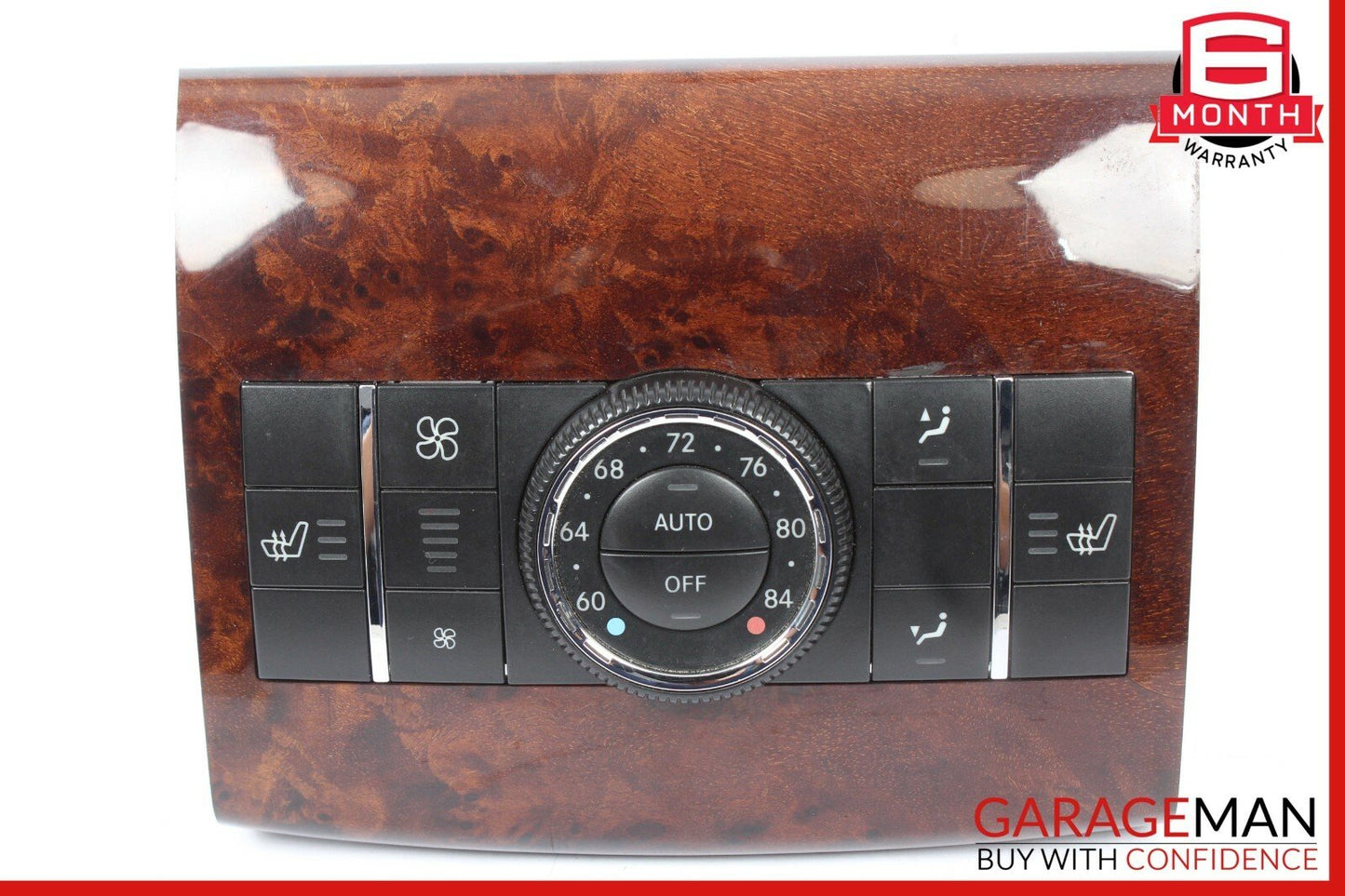 06-12 Mercedes R350 ML450 GL450 Rear AC A/C Heater Climate Control Switch Wood