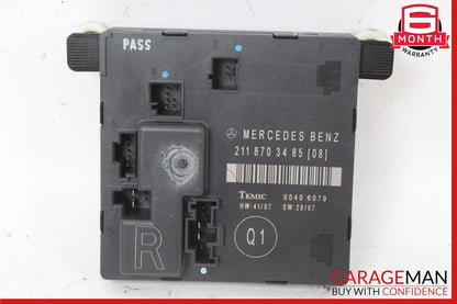 07-09 Mercedes W211 E350 E550 Rear Right Door Control Module 2118703485 OEM