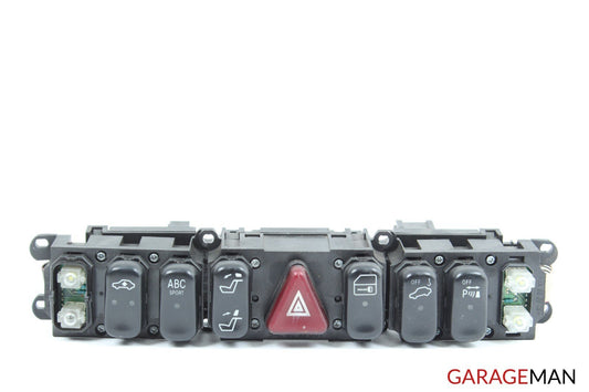 00-02 Mercedes W215 CL600 Center Dashboard Hazard Light Switch Control Panel OEM