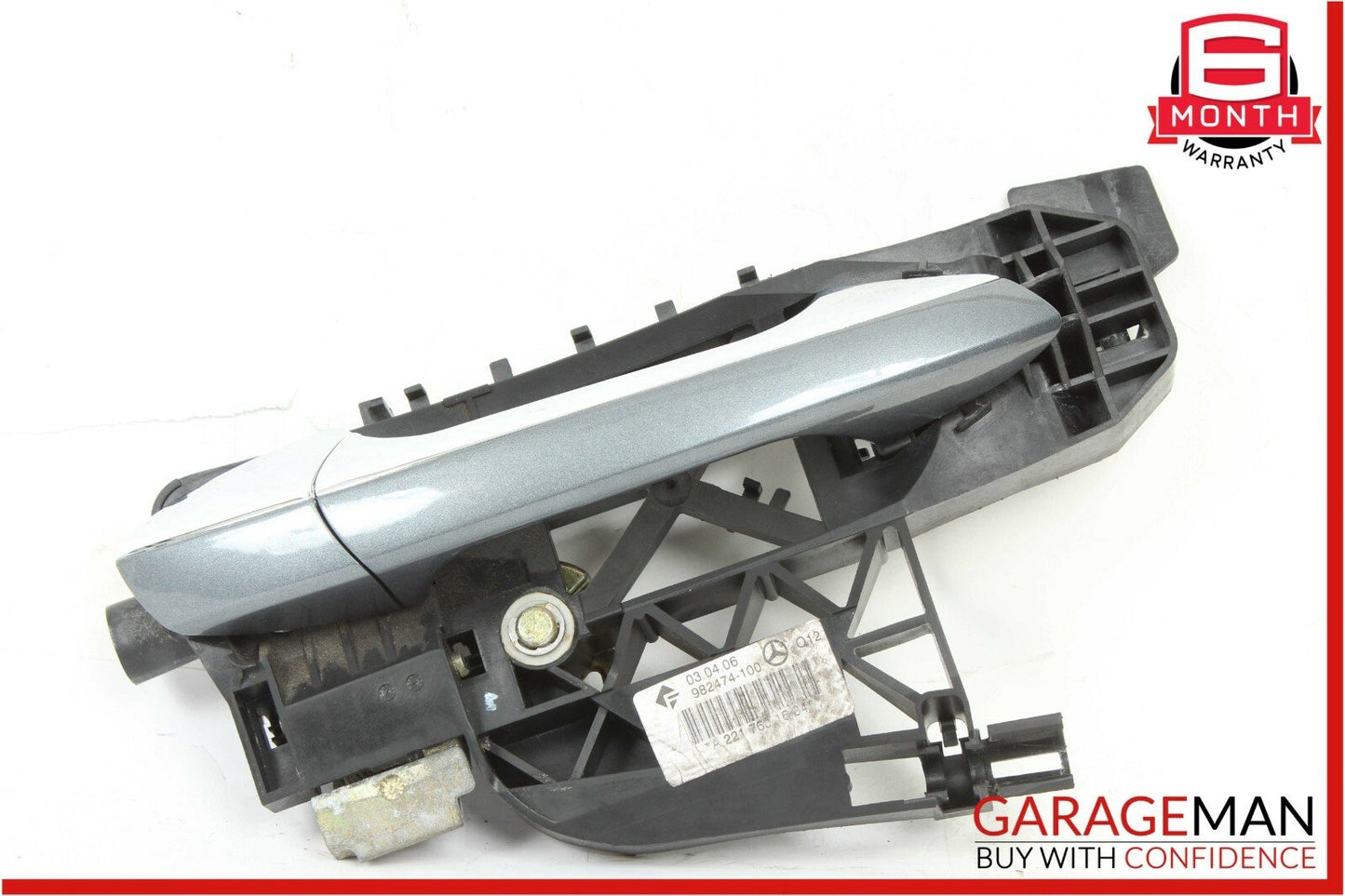 07-13 Mercedes W221 S550 Rear Right Passenger Exterior Door Handle Flintgray