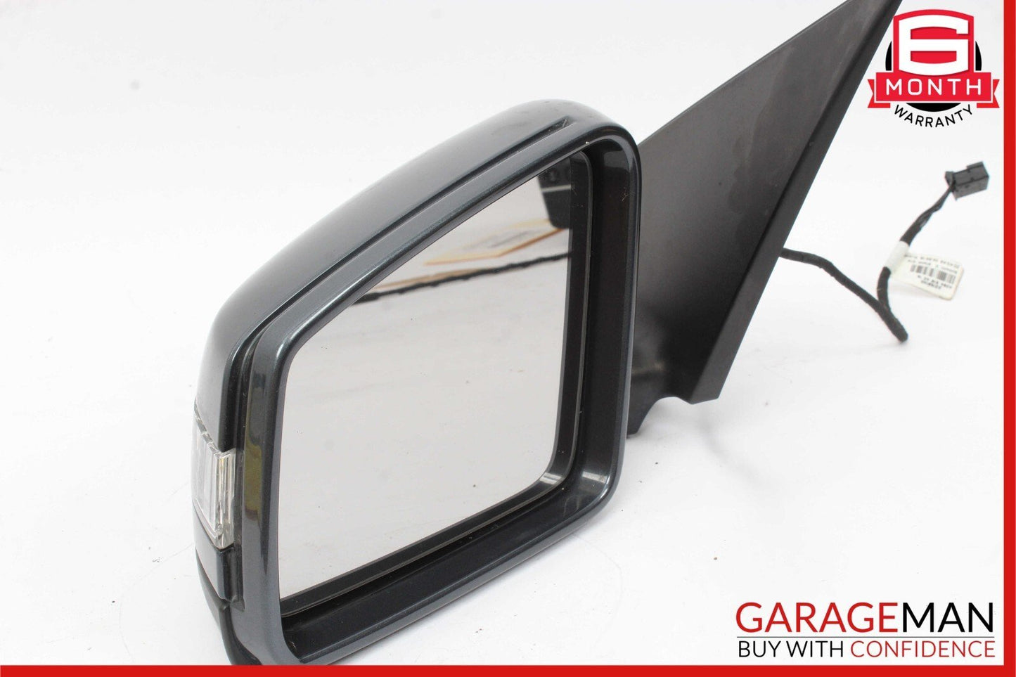 12-14 Mercedes W204 C300 Front Left Side Mirror Door Rear View Glass Grey OEM
