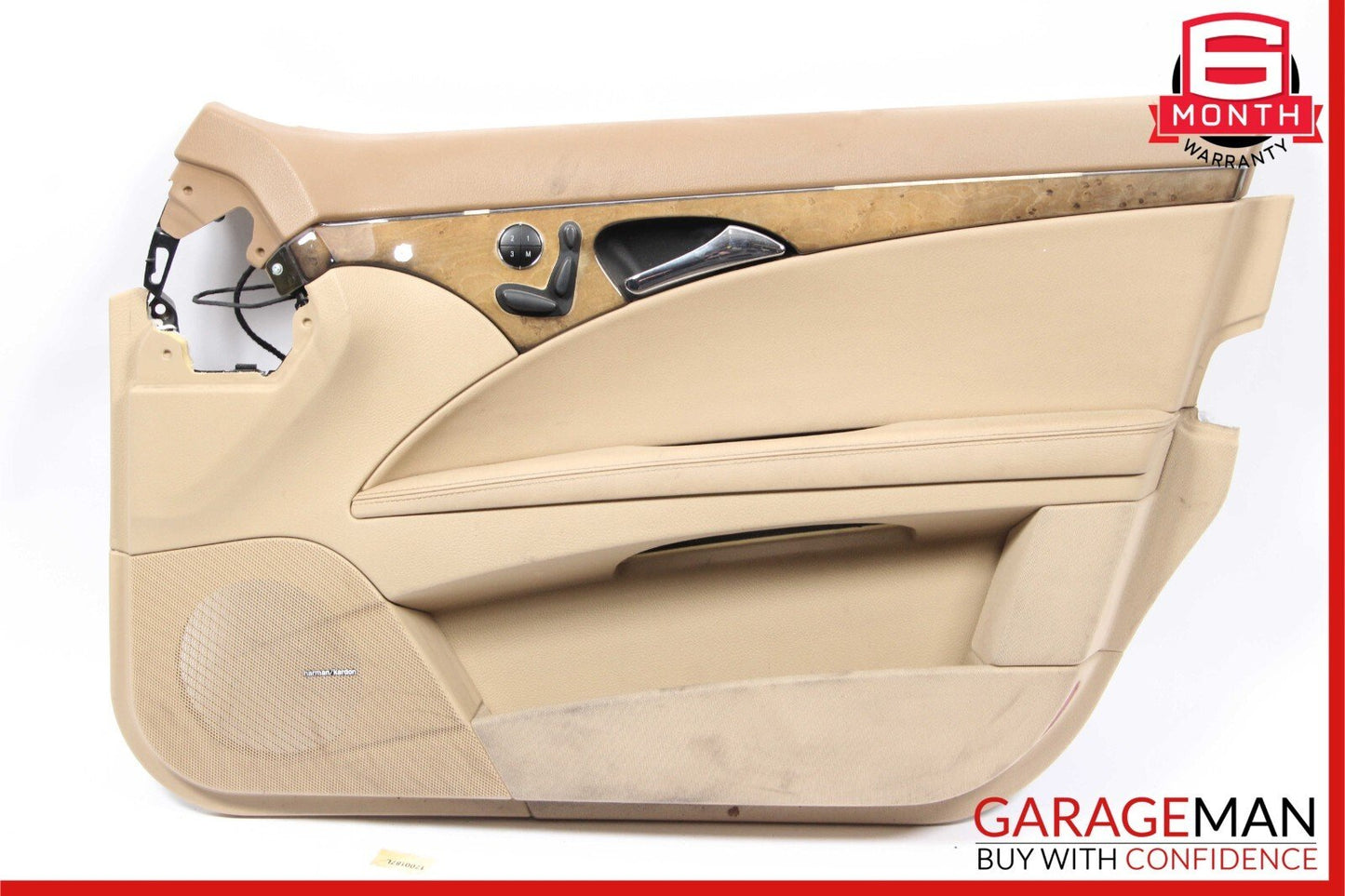 07-09 Mercedes W211 E350 E550 Front Right Interior Door Panel Trim Cover Brown