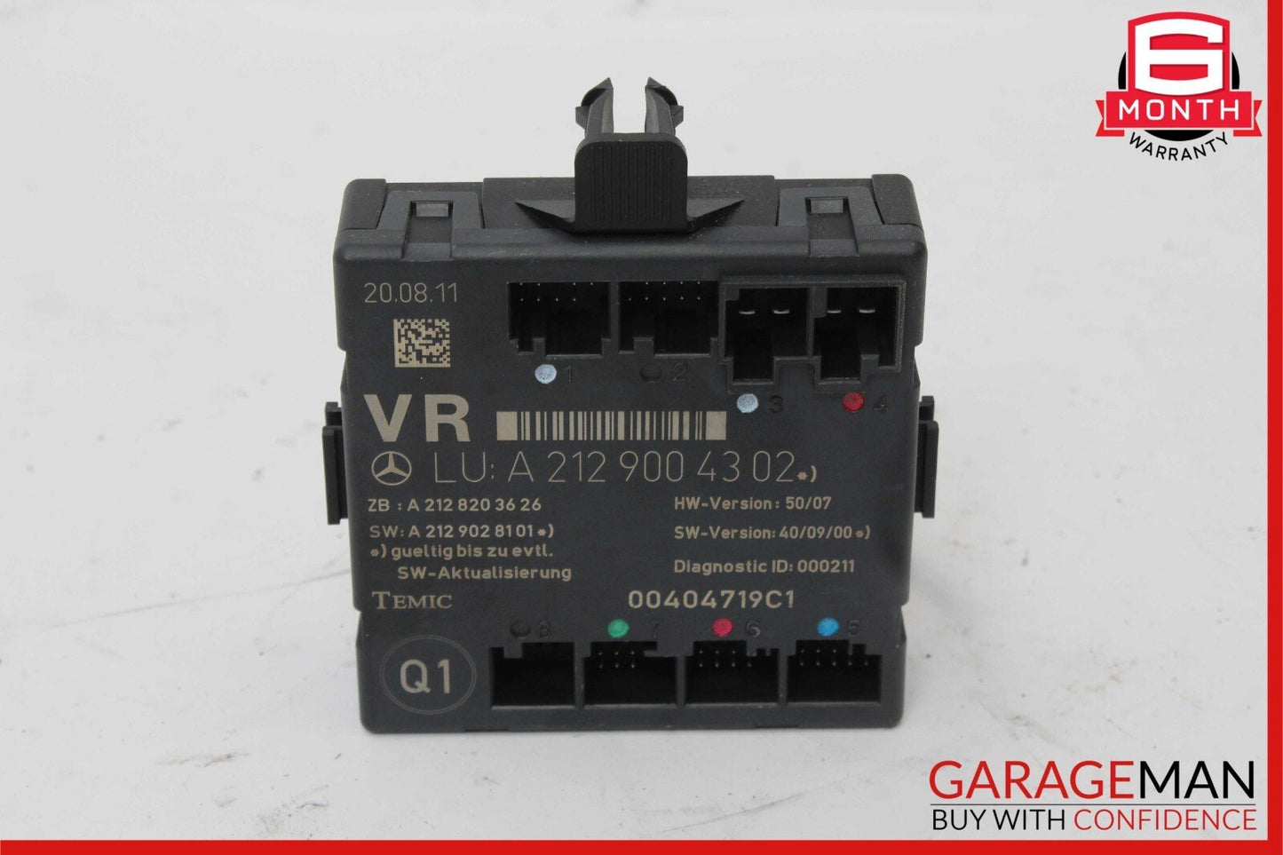 08-18 Mercedes CLS400 E550 C300 C250 Front Right Side Door Control Module Unit