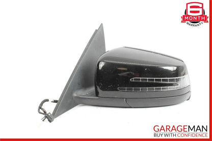 12-14 Mercedes W204 C250 C63 AMG Front Left Side Mirror Rear View Door Black OEM