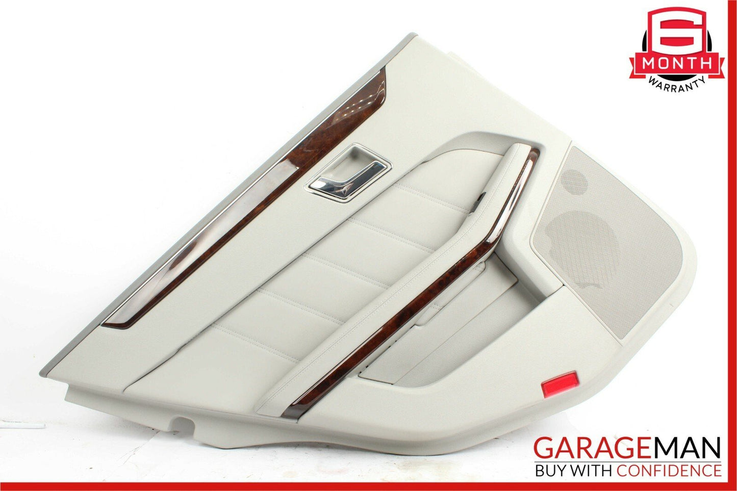 10-13 Mercedes W212 E350 E550 Rear Left Driver Side Interior Door Panel Grey OEM