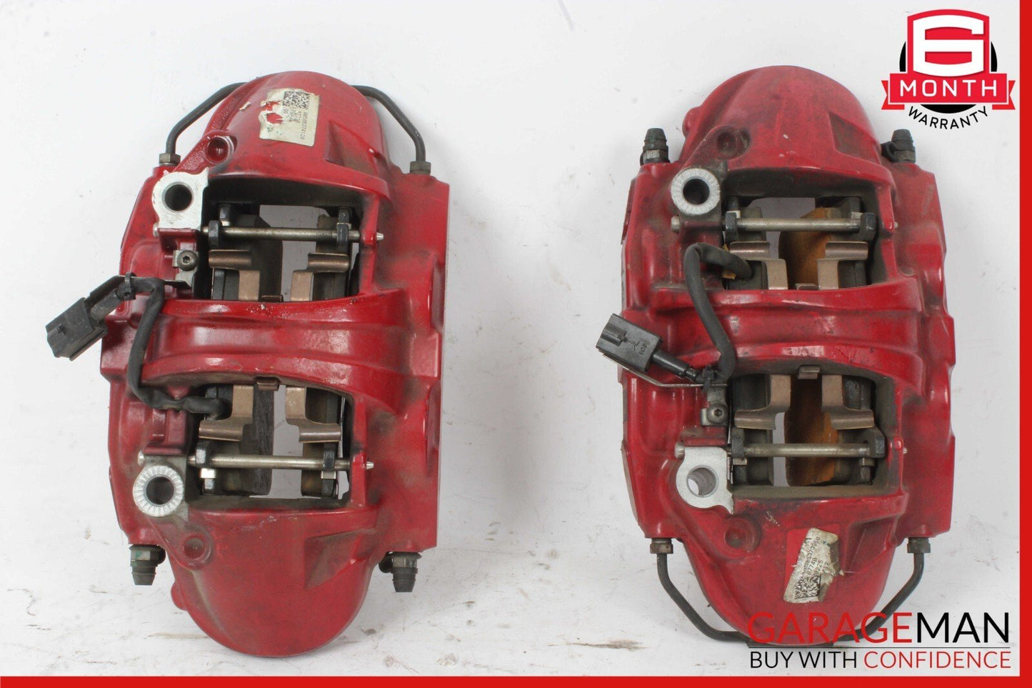 17-22 Alfa Romeo Giulia Front Right & Left Brake Caliper Calipers Set of 2 Red