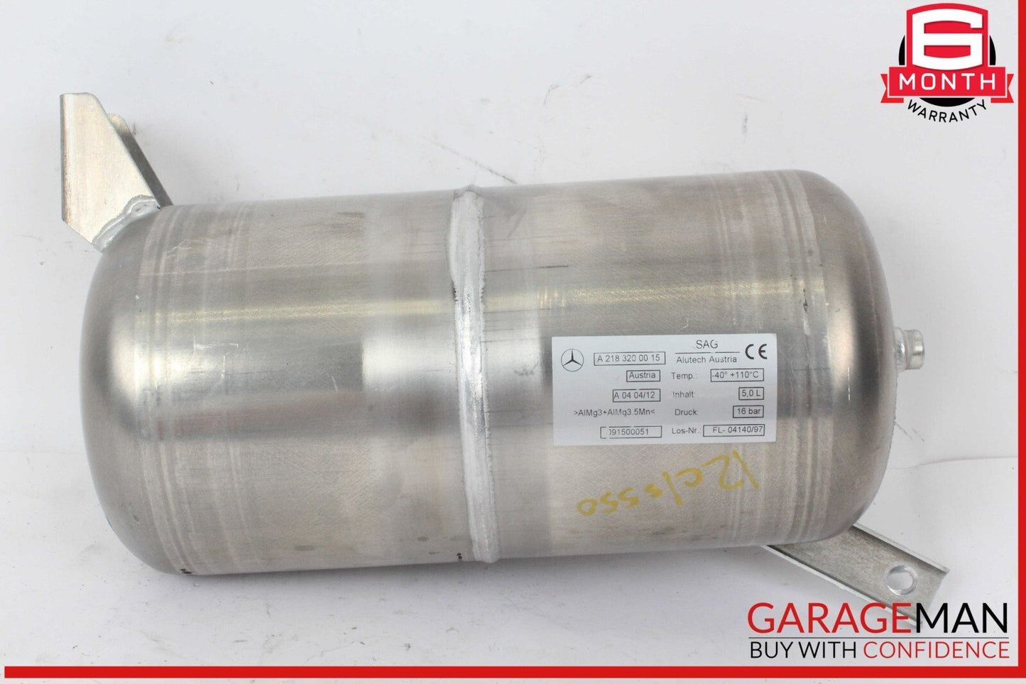 12-18 Mercedes W218 CLS550 CLS63 AMG Airmatic Compressor Air Pressure Tank OEM